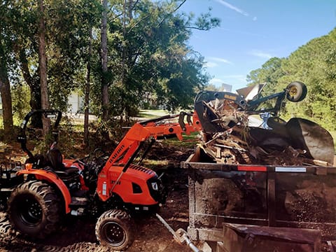 Underbrush Lot Clearing in North Port, Florida.